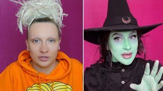 Im having a meltdown Wicked witch makeup tutorial [upl. by Heda]