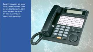 Panasonic KXT7433 Business Phone Summary [upl. by Ahsilad]