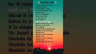 Shalala lalaLyrics Vengaboys song ytshort lyrics [upl. by Olympe]