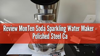 Review MonTen Soda Sparkling Water Maker  Polished Steel Carbonator  Includes 900ML Bottle  Made [upl. by Elleneg912]