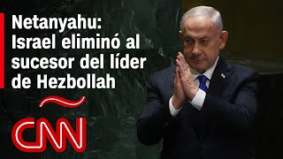 Netanyahu Israel “eliminóquot a sucesor del líder de Hezbollah Resumen del conflicto en Medio Oriente [upl. by Litsyrk]