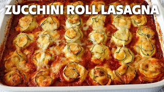 How to Make Zucchini Roll Lasagna with Turkey Bolognese  Food Wishes [upl. by Harvison590]