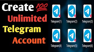 How to Get Free Unlimited Telegram Accounts How to creat Unlimited telegram account [upl. by Janean384]