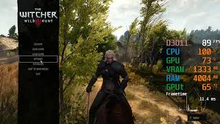 GeForce GTX 1660 ti  Intel Pentium Gold G5400  The Witcher 3 Wild Hunt FPS Test [upl. by Yorle]