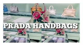 PRADA FLORAL HANDBAGS AT SAKS OFF FIFTHS AVENUE NYC 💜 [upl. by Roobbie]