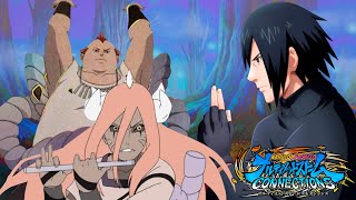 Sasuke gets pushed by North amp South Gates Naruto Ultimate Ninja Storm Connections [upl. by Dnob]