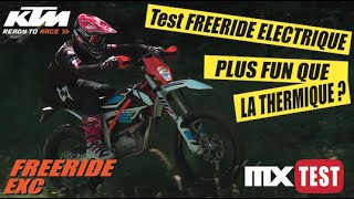 KTM ELECTRIQUE  On teste la FREERIDE [upl. by Eenrahc]