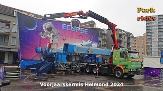 Voorjaarskermis Helmond Opbouw Maandag Kermis 2024 [upl. by Okiram]