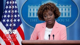 WATCH LIVE White House press secretary Karine JeanPierre holds news briefing [upl. by Brander878]