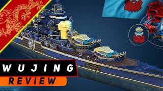 ЛИНКОР WUJING ALSACE ИЗ ПОДНЕБЕСНОЙ МИР КОРАБЛЕЙWORLD OF WARSHIPS [upl. by Aletsirc]