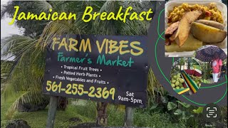 Jamaican breakfast at Farm Vibes [upl. by Eniroc]