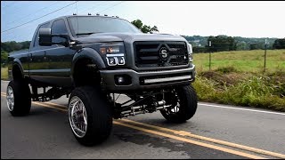 Straight piped 67 Powerstroke on 24x16s [upl. by Schell]