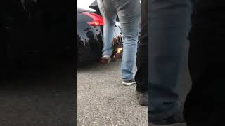 Car catches fire 2 stepping cars 2step jdm nissan 350z 370z [upl. by Gloriane]