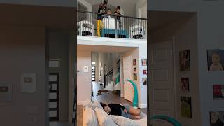 Dad and kids scare mom with giant spider shorts [upl. by Tikna469]