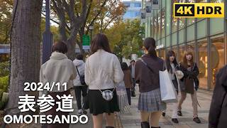 Autumn Weekend in Tokyo From Harajuku to Shibuya  202411 [upl. by Schluter441]