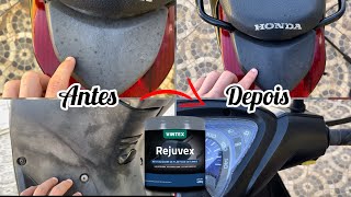 TRANSFORMEI essa Moto com um Revitalizador de Plásticos  Como usar o Rejuvex [upl. by Eliza]