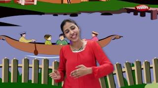 Row Row Row Your Boat With Actions  Nursery Rhymes For Kids With Lyrics  Action Songs For Children [upl. by Abehsat]