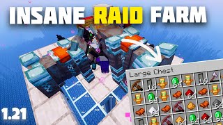 The Most INSANE Raid Farm 121 You NEED to Build in Minecraft 🚀 Unlimited Loot amp XP [upl. by Assenab]