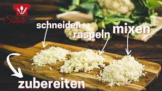 3 Arten BLUMENKOHLREIS 🍚 einfach selber zu machen  Low Carb und Keto [upl. by Jaquenetta]