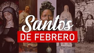 Santos del mes de Febrero [upl. by Aehtorod149]