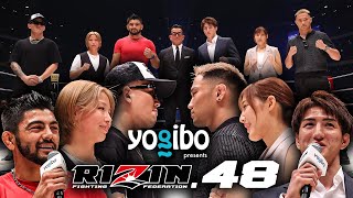 【対戦カード発表】Yogibo presents RIZIN48  ダブルタイトルマッチ [upl. by Darline]