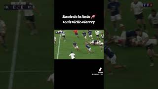 Essaie de Louis BielleBiarrey rugby France sport nouvellezelande francenouvellezelande [upl. by Otineb]