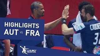 Highlights  Austria vs France  Mens EHF EURO 2018 [upl. by Nirok]