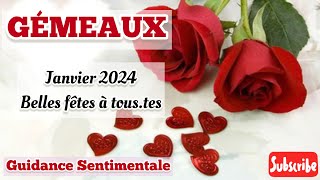 GÉMEAUX  Guidance Sentimentale  JANVIER 2024 en mode SÉDUCTION 🙏🏼 [upl. by Ellenij]