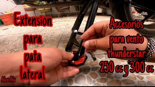 Extension para pata de moto accesorios para vento thunderstar 250 cc  300 cc [upl. by Jala353]