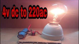 4v dc to 220v ac inverter at home [upl. by Xanthe]