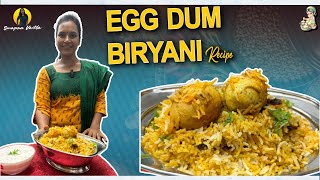 ఎగ్ దమ్ బిర్యానీ😋  Easy Egg Recipes  Egg Dum Biryani 🥚 in Telugu  Swapna Vaitla [upl. by Yntruoc]