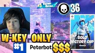 PeterBot Amazes Everyone after dropping 36 KILLS in Solo Cash Cup Finals [upl. by Yobybab]