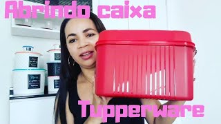 abrindo a caixa semana 9 vitrine 3 da tupperware [upl. by Hutt399]