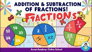 Mastering Fractions Fun with Addition amp Subtraction Annai Academy [upl. by Wilek238]