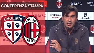 CAGLIARIMILAN FONSECA COME CONTRO IL REAL LEAO TITOLARE MORATA KO CAMARDA VEDIAMO [upl. by Yevoc]