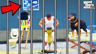 Franklin Try To ESCAPE SECRET PRISON in GTA 5  SHINCHAN and CHOP [upl. by Chute]