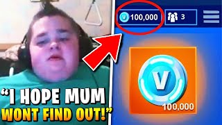 I bought 1000000 vbucks with mom’s credit card im sorry fortnite [upl. by Atrice]