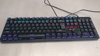 Inland ProHT 104 Keys Mechanical Keyboard Review Content Blue Switch [upl. by Nnovahs861]