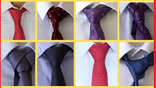 How to tie a tie \ 8 Different ways to tie a necktie [upl. by Senaj137]