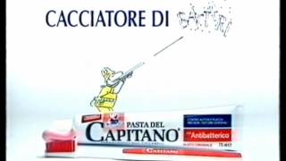 Pasta del Capitano Spot anni 199798 quotVignette Biassoni  Cacciatore di Batteriquot [upl. by Aillimat]