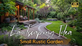 Cozy Backyard Retreat Rustic Small Garden Landscaping Ideas to Transform Your Tiny Outdoor Living [upl. by Annovoj951]