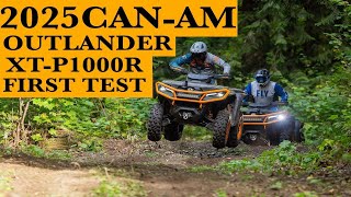 2025 Can Am Outlander XTP 1000R First Test [upl. by Ardnak686]