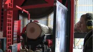 Firewood Processor with Homemade Tumbler [upl. by Rheingold324]