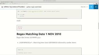 python regex match date [upl. by Drahnreb320]