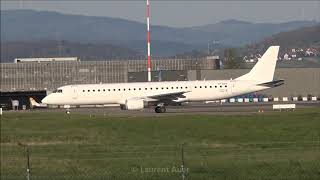 Embraer ERJ195LR ERJ190200LR  Stobart Air at LFSB [upl. by Nyrol933]