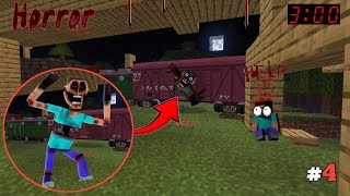 i Found Scary RAILWAY STATION HORROR in MINECRAFT😰 MINECRAFT HORROR  Part 4 [upl. by Krishna]