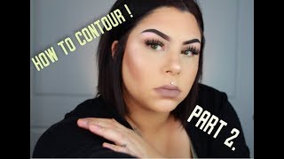 HOW I CONTOUR MY FAT FACE  DOUBLE CHIN pt 2 full in depth demo [upl. by Carolann]