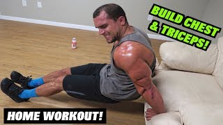 Intense 8 Minute At Home Chest amp Tricep Workout [upl. by Selrahcnhoj896]