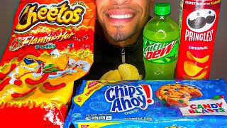 ASMR EATING JUNK FOOD MUKBANG JERRY INTENSE CRUNCHY FOOD SOUNDS TALKING [upl. by Mab]