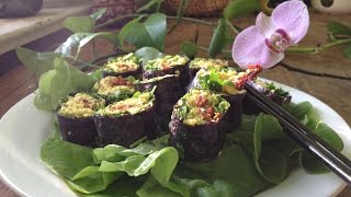 Sushi nit Blumenkohlreis  Rohe Vorspeise [upl. by Jessalin468]